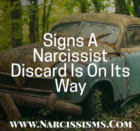 Signs A Narcissist Discard Is On Its Way Narcissisms