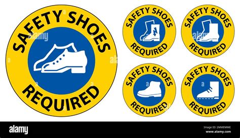 Safety Shoes Sign Vector