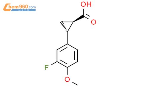 1609290 12 1 1R 2R 2 3 Fluoro 4 Methoxyphenyl Cyclopropane 1