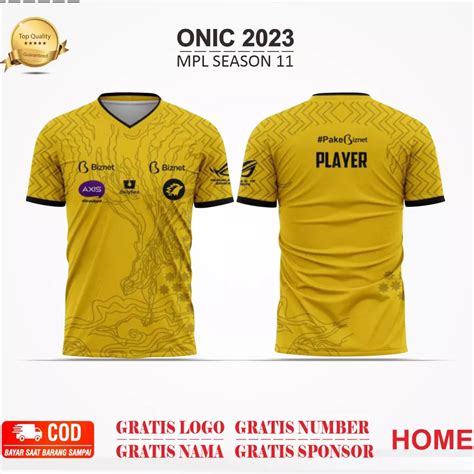 Jual Jersey Onic Mpl Free Nick Name Logo Dan Sponsor Full Print