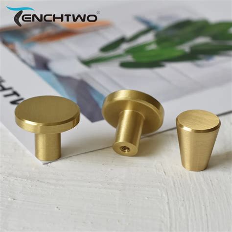 Bouton De Meuble Brass Mm Poign Es De Commode Rondes En Laiton Dor