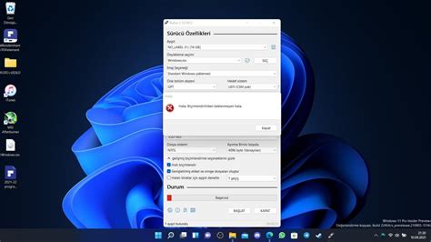 Çözüldü Windows 10 u Rufus ile yazdırırken beklenmeyen hata uyarısı