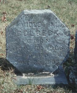 Violet Marion Colbeck Find A Grave Reminne