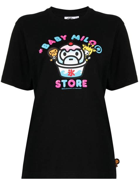 BABY MILO STORE BY A BATHING APE Graphic Print Cotton T Shirt