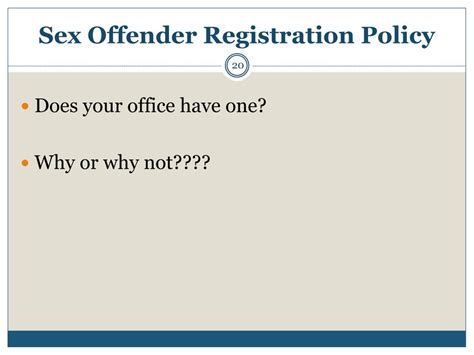 Ppt Law Enforcement Sex Offender Registry Seminar Day To Day Operations Powerpoint