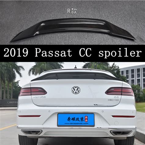 2019 New Passat Cc Spoiler R Type Carbon Fiber Rear Roof Spoiler Lip