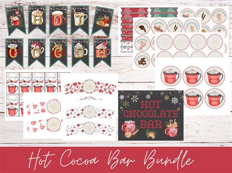 Hot Cocoa Bar Printables Etsy