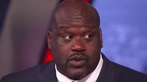 Shaq makes a water bottle look tiny : gifs