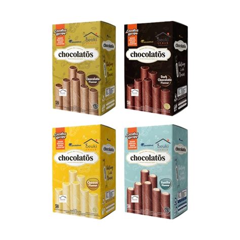 Jual Chocolatos Wafer Roll 1 BOX Isi 24 Pcs Rasa Shopee Indonesia