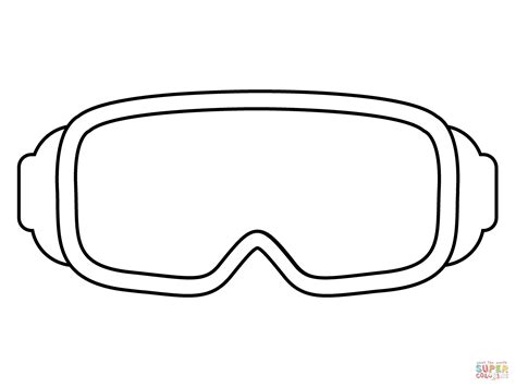 Drawing Goggles Patents Sketch Coloring Page