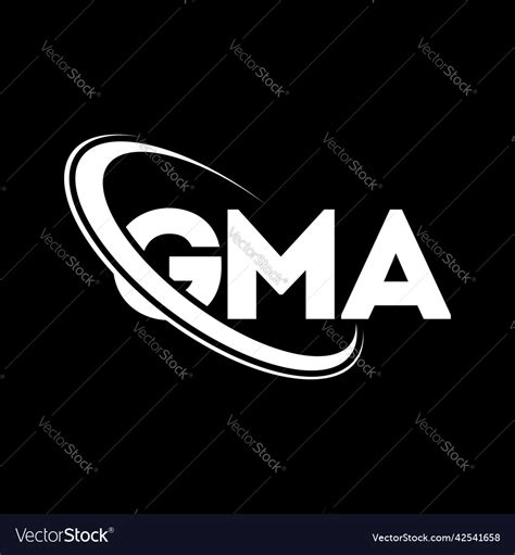 Gma logo letter design Royalty Free Vector Image