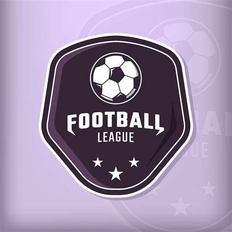 Conceito De Logotipo Da Equipe De Esportes Da Liga De Futebol Em Fundo