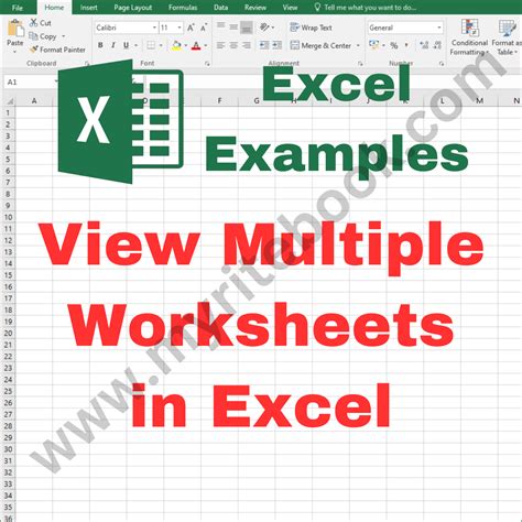 Excel Example View Multiple Worksheets In Excel Myritebook Learn Tutorials