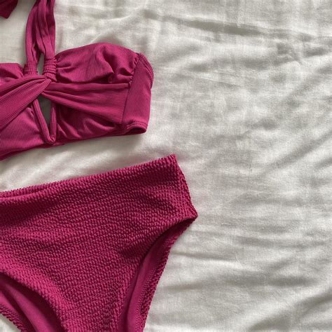 Primark Women S Pink Bikini And Tankini Tops Depop