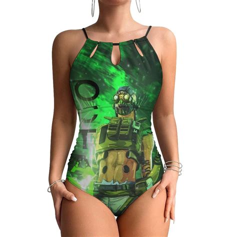 Apex Legends Octane Women's One-piece Swimsuit Bathing Suits High Neck