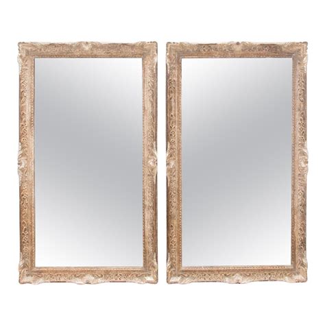 19th Century, Pair of Mirrors For Sale at 1stDibs | pine full length