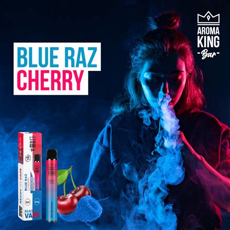 Blueraz Cherry Aroma King Disposable Vape Pod Kit 600 Puffs