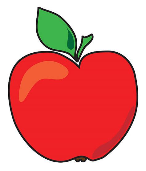 60 Red Delicious Apple On White Stock Illustrations Royalty Free