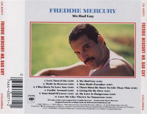 Freddie Mercury Mr Bad Guy