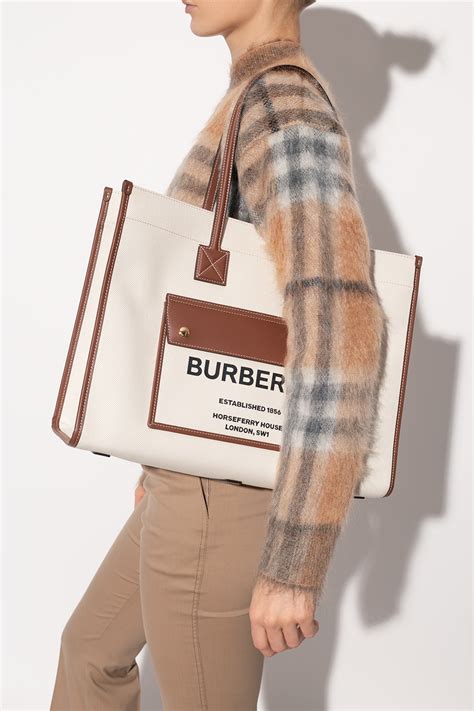 Kremowy Torba Typu Shopper Burberry Vitkac Polska