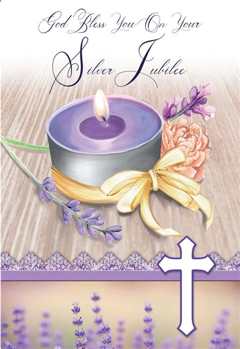 Silver Jubilee Religious Cards Sj55 Pack Of 12 2 Designs