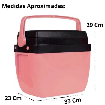 Camping Curitiba Kit Caixa Termica Rosa P Ssego Cooler L