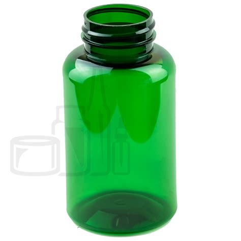 200cc Green PET Plastic Packer Bottle 38-400 - Liquid Bottles LLC