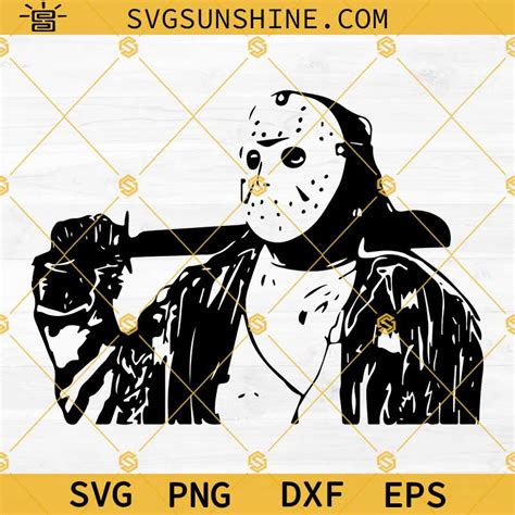 Jason Voorhees Svg Friday The 13th Svg Horror Movie Killers Svg