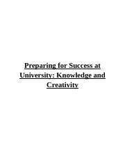 Preparing For Success At University Docx Preparing For Success At