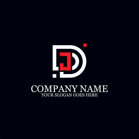 Initial Letter DJ Logo Design Vector Best For Business Logo Brand