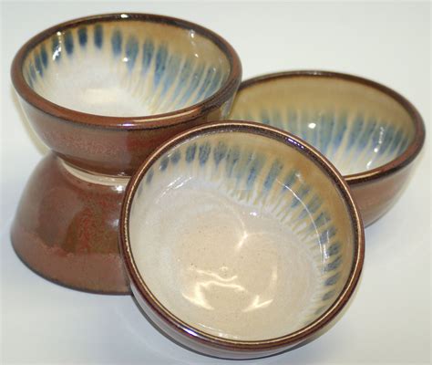 Set Of 4 Small Soup Or Cereal Bowls Handmade Pottery Etsy Handmade