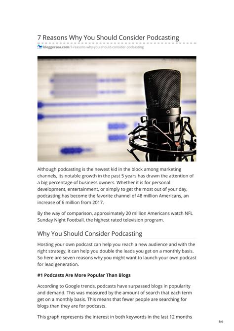 Ppt 7 Reasons Why You Should Consider Podcasting Powerpoint