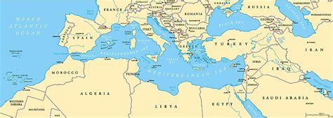 Mediterranean Sea World Map