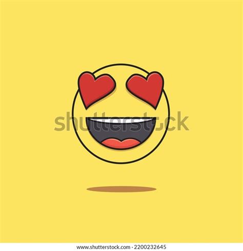 Love Face Emoji Icon Vector Stock Vector (Royalty Free) 2200232645 ...