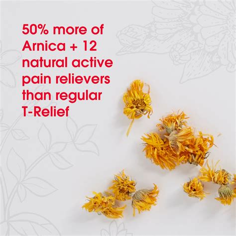 Buy T Relief Extra Strength Pain Relief Arnica 12 Fast Acting Natural