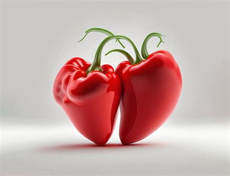 Premium Ai Image Red Hot Chili Pepper On White Background Ai Generated