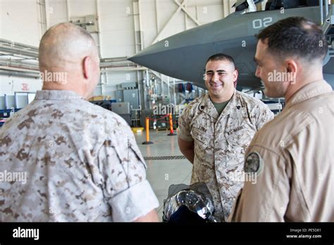 Commandant Of The Marine Corps Gen Robert B Neller Interacts With A