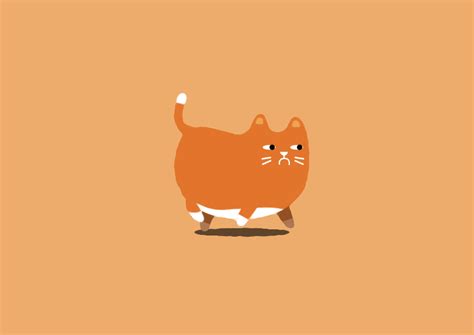 Animated Cat Walking Gif