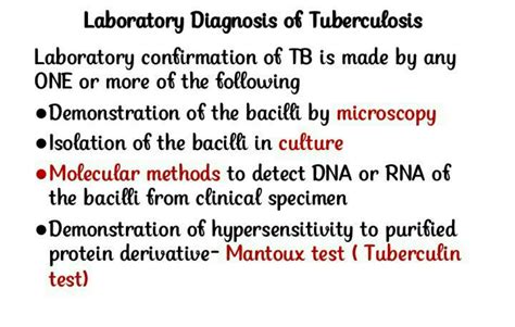 SOLUTION: Laboratory diagnosis of mycobacterium tuberculosis - Studypool