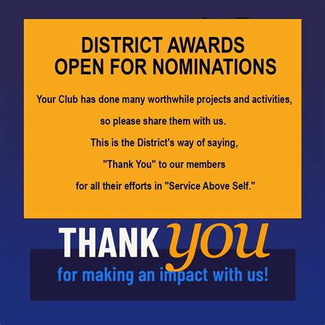 DISTRICT AWARDS | Rotary District 5580 