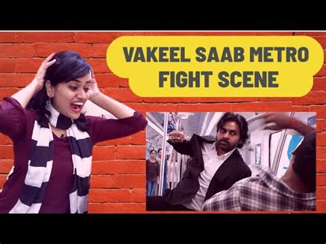 Vakeel Saab Mass Metro Fight Scene Reaction Pawan Kalyan Sriram