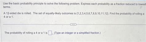 Solved Use The Basic Probability Principle To Solve The Chegg