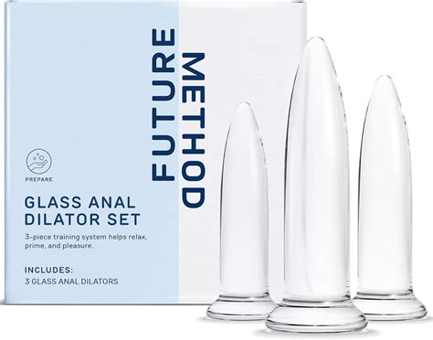 Amazon Glass Anal Dilator Set Piece Trainer Butt Plug Kit Body Safe Borosilicate Glass