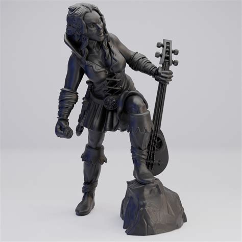 Hot Goblin エルフバードガール ミニチュア ホットゴブリン 吟遊詩人 TRPG