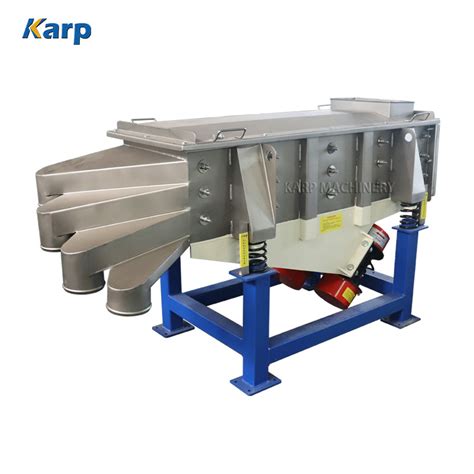 Particles Linear Vibration Screen Separator Multideck Rectangular