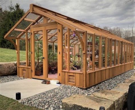 Wooden Backyard Greenhouse