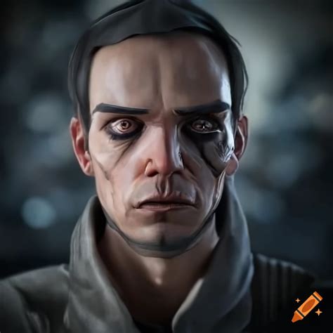 Realistic Portrait Of A Man In Dishonored Style