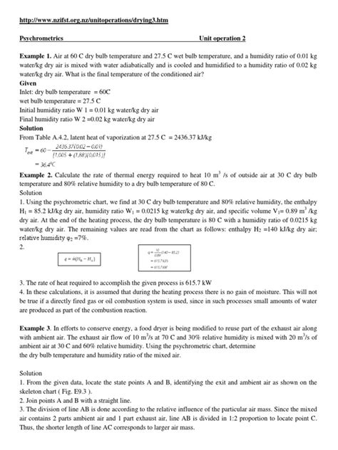 Psychrometrics Problems | PDF | Humidity | Relative Humidity