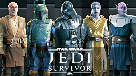 Star Wars Jedi Survivor All Character Databanks PS5 60FPS YouTube