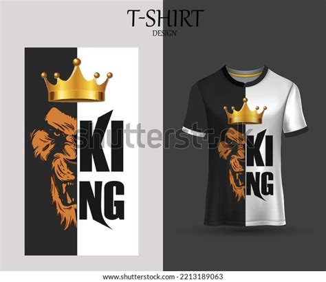 King Tshirt Tshirt King Tshirt Design Stock Vector (Royalty Free ...